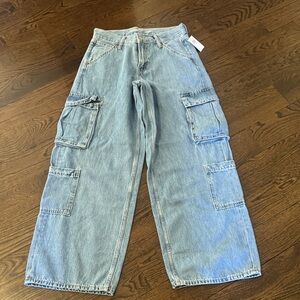 Old Navy Light Blue Wide Leg Jeans